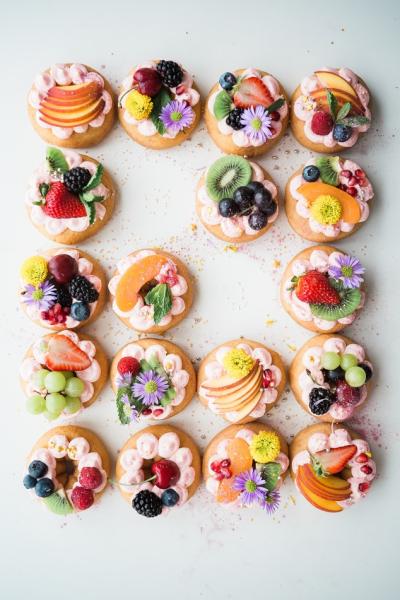 beautiful fruit pastries
